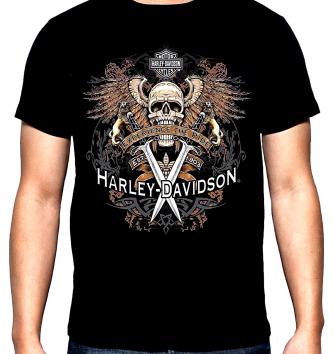 Harley Davidson, 4, Харлей Дейвидсън, рокерска мъжка тениска, 100% памук, S до 5XL
